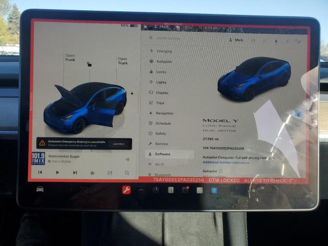 Photo 9 from auction – 2023 TESLA MODEL Y with VIN 7SAYGDEE2PA035256