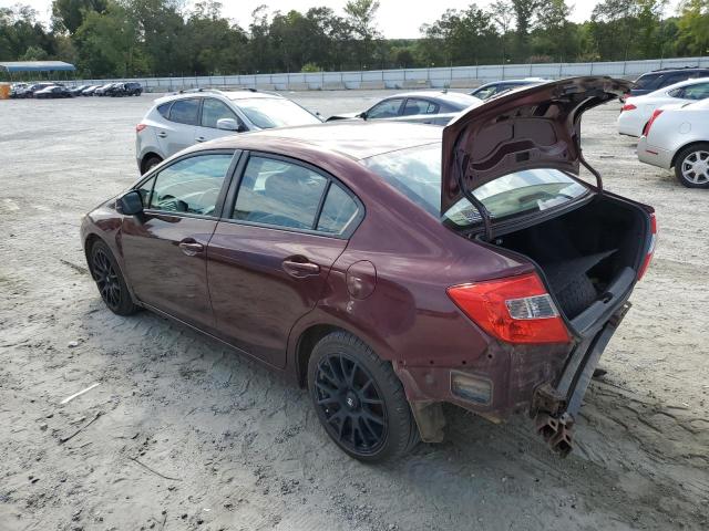 Photo 2 from auction – 2012 HONDA CIVIC LX with VIN 19XFB2F50CE052677