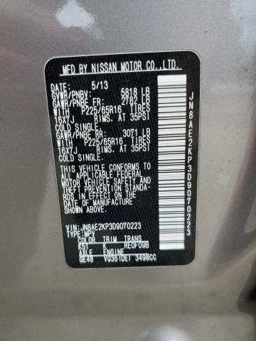 Photo 14 from auction – 2013 NISSAN QUEST S with VIN JN8AE2KP3D9070223