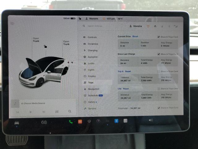 Photo 9 from auction – 2021 TESLA MODEL 3 with VIN 5YJ3E1EA5MF989085