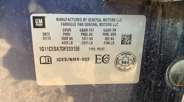 Photo 10 from auction – 2013 CHEVROLET MALIBU 1LT with VIN 1G11C5SA7DF233156