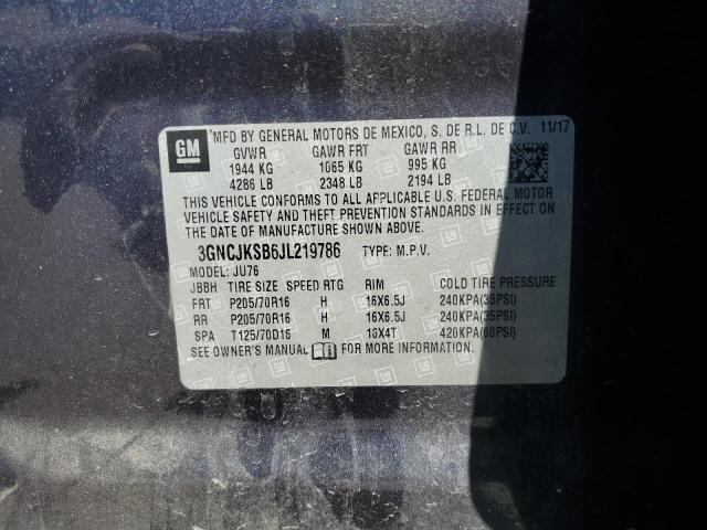 Photo 14 from auction – 2018 CHEVROLET TRAX LS with VIN 3GNCJKSB6JL219786