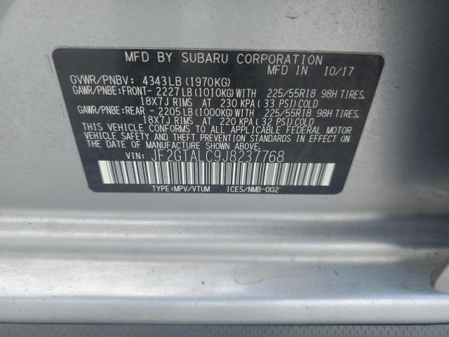 Photo 14 from auction – 2018 SUBARU CROSSTREK with VIN JF2GTALC9J8237768