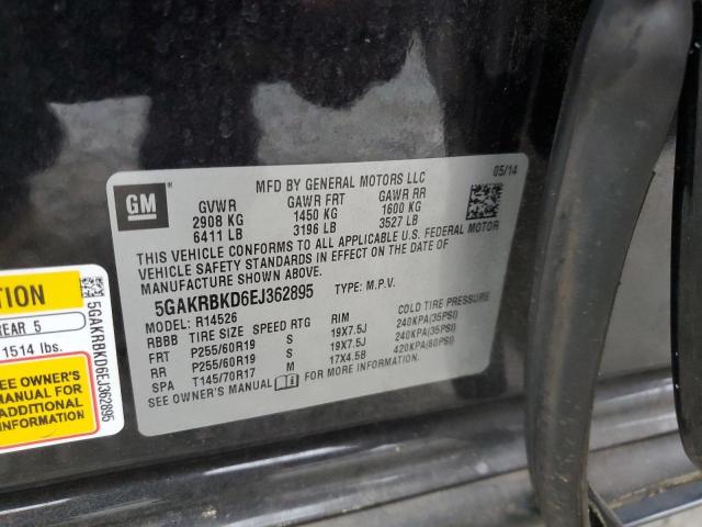 Photo 14 from auction – 2014 BUICK ENCLAVE with VIN 5GAKRBKD6EJ362895