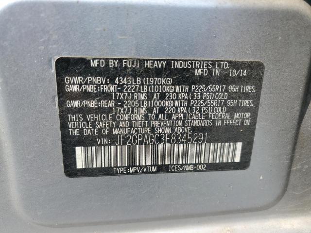 Photo 14 from auction – 2014 SUBARU XV CROSSTR with VIN JF2GPAGC3E8345291