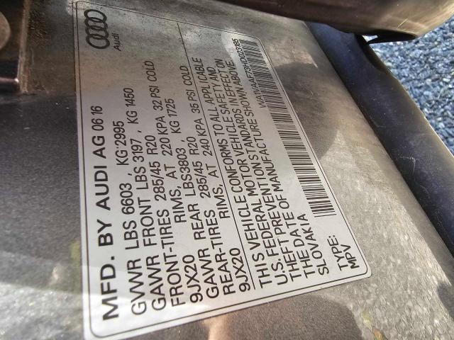 Photo 10 from auction – 2017 AUDI Q7 PRESTIG with VIN WA1VAAF73HD023185