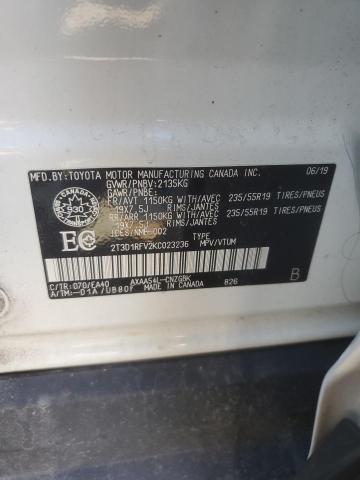 Photo 14 from auction – 2019 TOYOTA RAV4 LIMIT with VIN 2T3D1RFV2KC023236