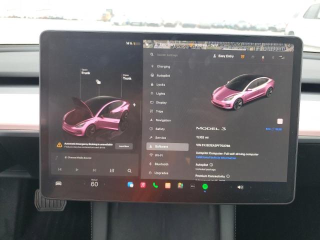 Photo 9 from auction – 2023 TESLA MODEL 3 with VIN 5YJ3E1EA2PF702788