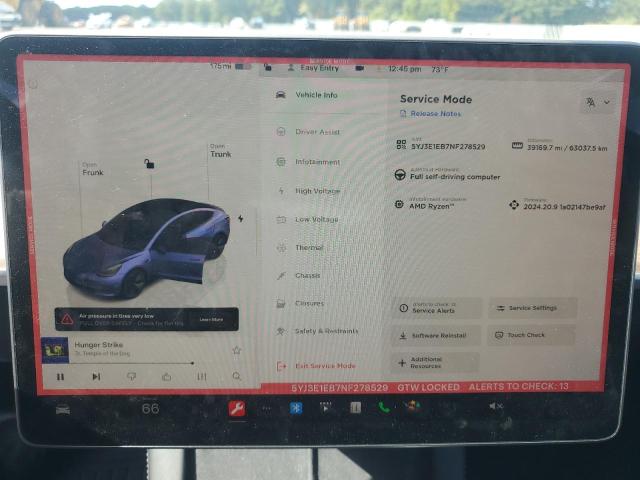 Photo 9 from auction – 2022 TESLA MODEL 3 with VIN 5YJ3E1EB7NF278529