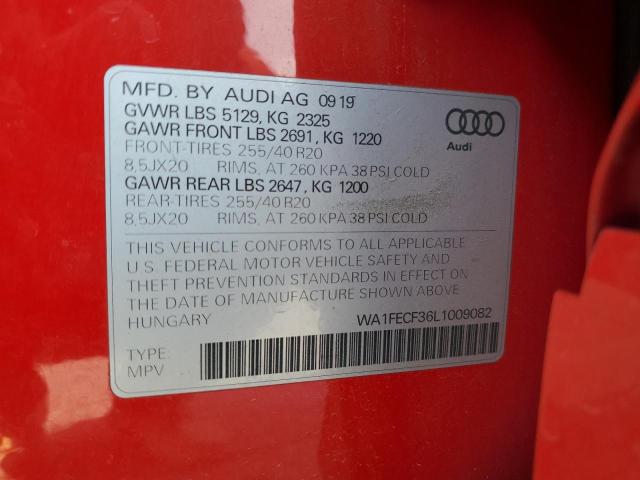 Photo 14 from auction – 2020 AUDI Q3 PRESTIG with VIN WA1FECF36L1009082