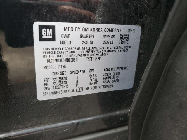 Photo 14 from auction – 2021 CHEVROLET TRAILBLAZE with VIN KL79MUSL5MB080512