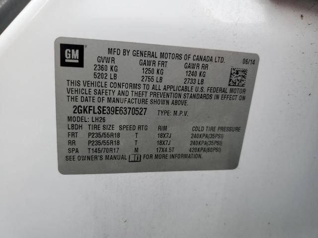 Photo 14 from auction – 2014 GMC TERRAIN SL with VIN 2GKFLSE39E6370527