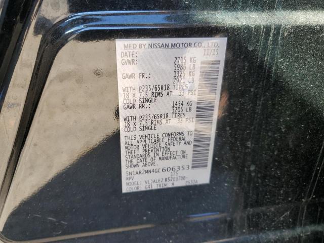 Photo 14 from auction – 2016 NISSAN PATHFINDER with VIN 5N1AR2MN4GC606353