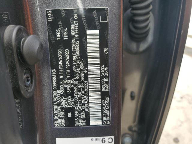 Photo 14 from auction – 2016 TOYOTA 4RUNNER SR with VIN JTEBU5JR1G5302221