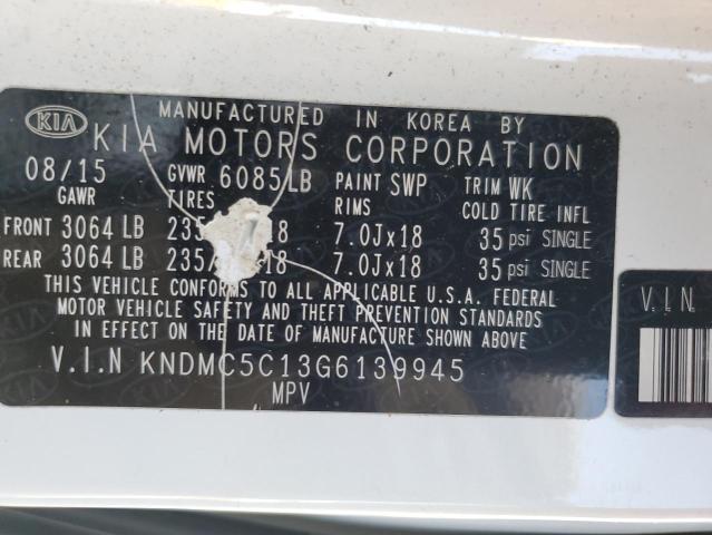 Photo 14 from auction – 2016 KIA SEDONA EX with VIN KNDMC5C13G6139945