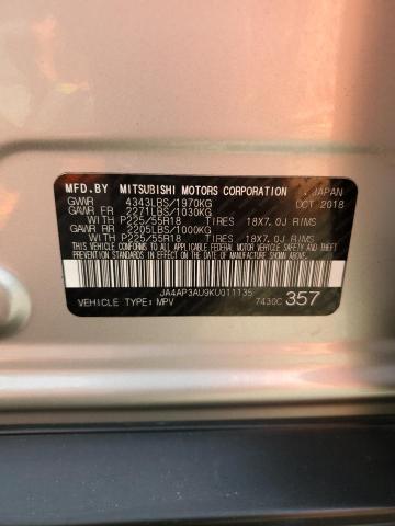 Photo 14 from auction – 2019 MITSUBISHI OUTLANDER with VIN JA4AP3AU9KU011135