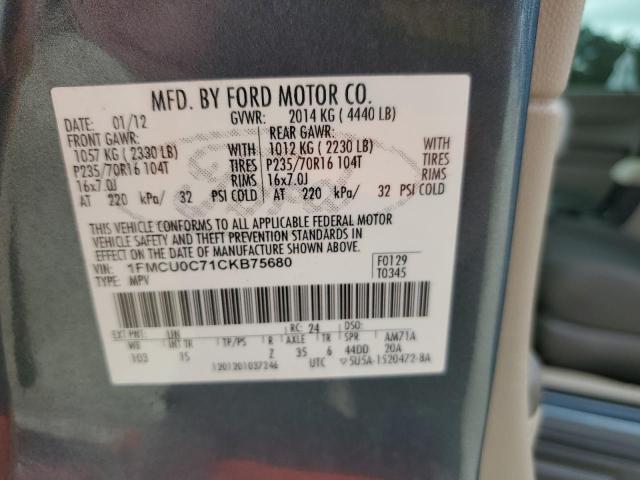 Photo 14 from auction – 2012 FORD ESCAPE XLS with VIN 1FMCU0C71CKB75680