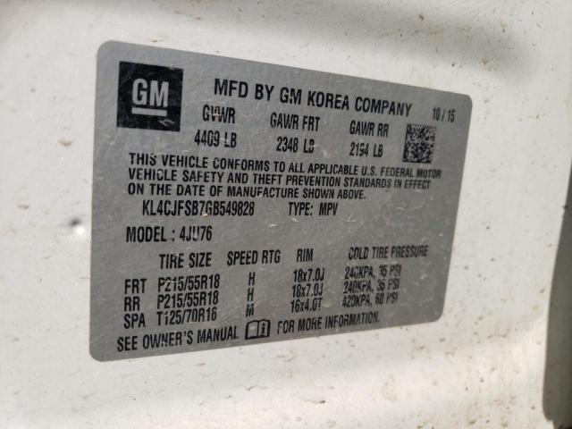 Photo 14 from auction – 2016 BUICK ENCORE CON with VIN KL4CJFSB7GB549828