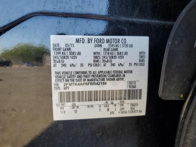 Photo 14 from auction – 2015 FORD EDGE SPORT with VIN 2FMTK4AP8FBB42156