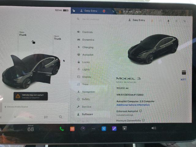 Photo 9 from auction – 2018 TESLA MODEL 3 with VIN 5YJ3E1EA4JF172850