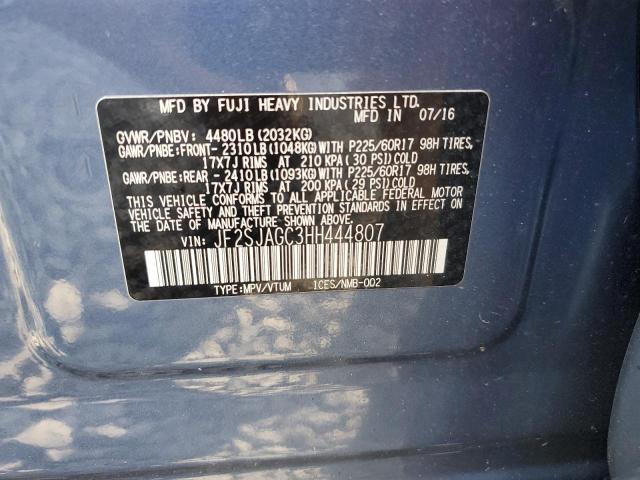 Photo 14 from auction – 2017 SUBARU FORESTER 2 with VIN JF2SJAGC3HH444807