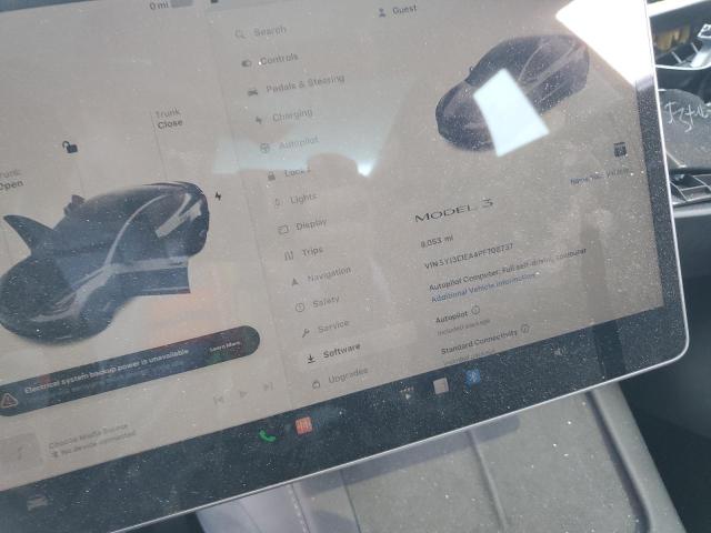 Photo 9 from auction – 2023 TESLA MODEL 3 with VIN 5YJ3E1EA4PF708737