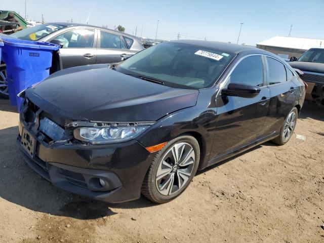 HONDA CIVIC EX 2018 with VIN JHMFC1F3XJX016285 - Photo from auction