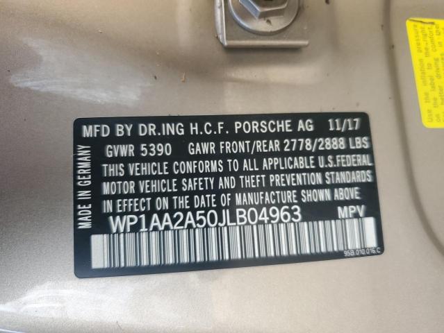 Photo 14 from auction – 2018 PORSCHE MACAN with VIN WP1AA2A50JLB04963