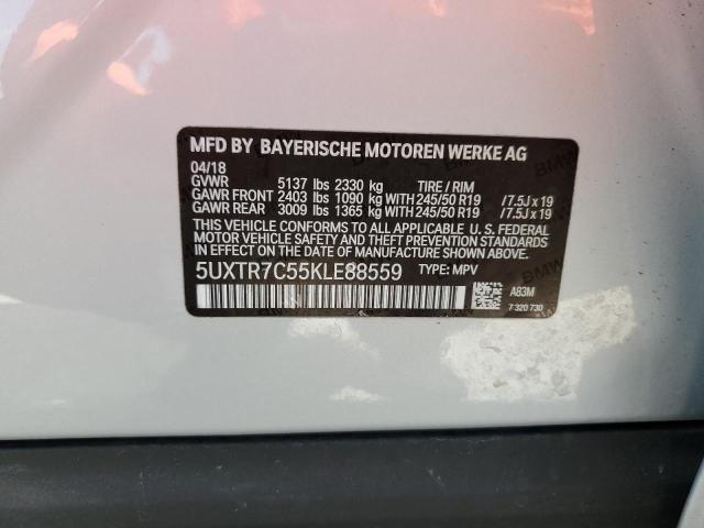 Photo 14 from auction – 2019 BMW X3 SDRIVE3 with VIN 5UXTR7C55KLE88559