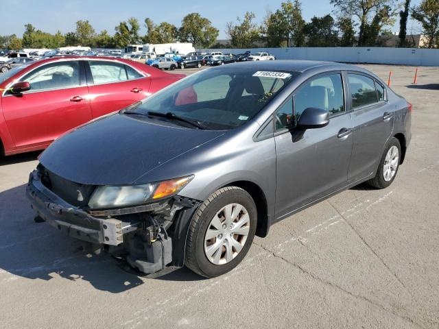 HONDA CIVIC LX 2012 with VIN 19XFB2F57CE061151 - Photo from auction