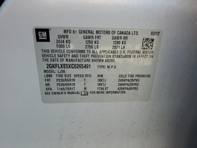 Photo 14 from auction – 2012 GMC TERRAIN SL with VIN 2GKFLXE5XC6265491