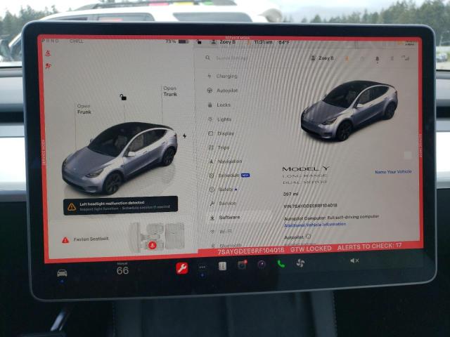 Photo 9 from auction – 2024 TESLA MODEL Y with VIN 7SAYGDEE6RF104018
