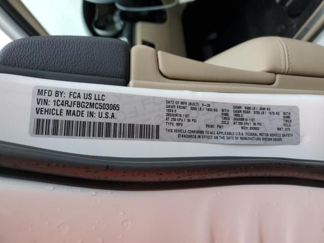 Photo 14 from auction – 2021 JEEP GRAND CHER with VIN 1C4RJFBG2MC503065