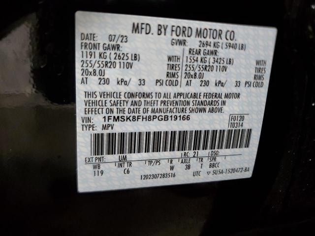 Photo 14 from auction – 2023 FORD EXPLORER L with VIN 1FMSK8FH8PGB19166