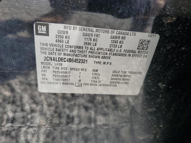 Photo 14 from auction – 2011 CHEVROLET EQUINOX LT with VIN 2CNALDEC4B6452321