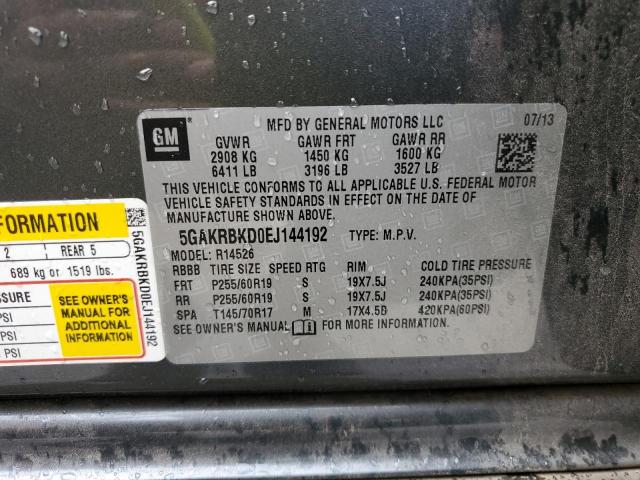 Photo 14 from auction – 2014 BUICK ENCLAVE with VIN 5GAKRBKD0EJ144192