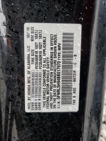 Photo 14 from auction – 2011 HONDA ODYSSEY TO with VIN 5FNRL5H94BB017970