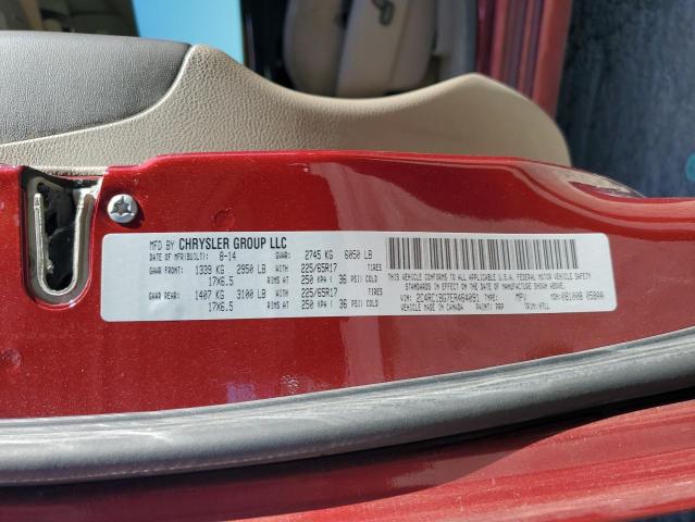Photo 14 from auction – 2014 CHRYSLER TOWN & COU with VIN 2C4RC1BG7ER464091