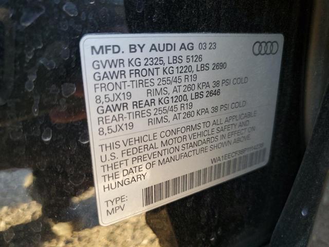 Photo 14 from auction – 2023 AUDI Q3 PREMIUM with VIN WA1EECF38P1114238