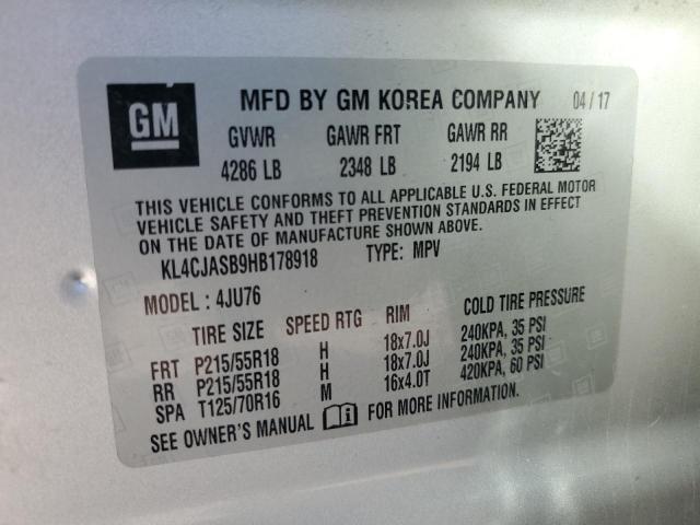 Photo 14 from auction – 2017 BUICK ENCORE PRE with VIN KL4CJASB9HB178918