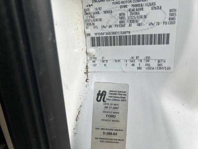 Photo 10 from auction – 2008 FORD F350 SRW S with VIN 1FDSF30538EC32879