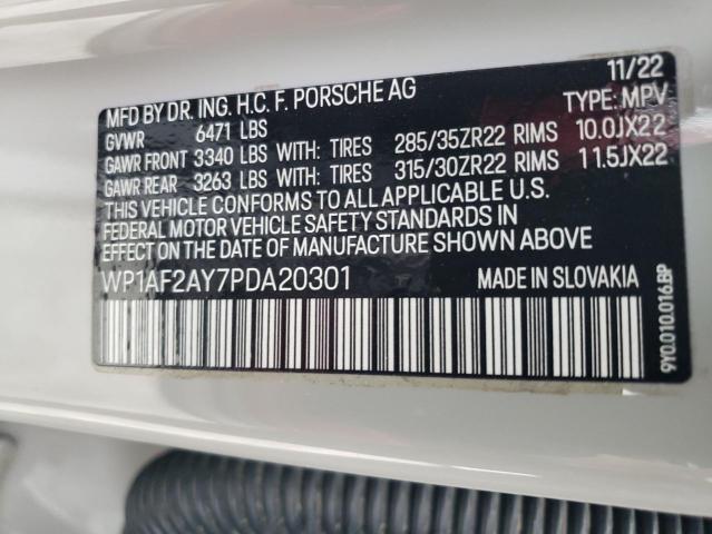 Photo 14 from auction – 2023 PORSCHE CAYENNE TU with VIN WP1AF2AY7PDA20301