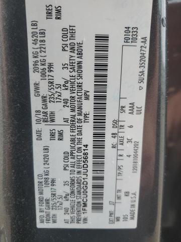 Photo 14 from auction – 2018 FORD ESCAPE SE with VIN 1FMCU0GD1JUD56814