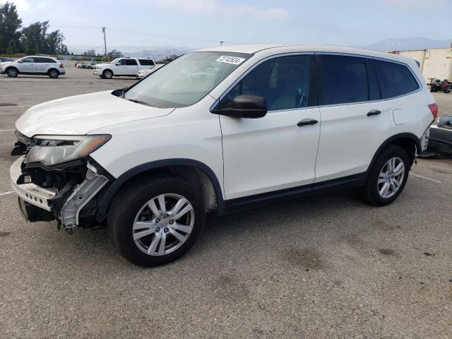 HONDA PILOT LX 2018 with VIN 5FNYF5H1XJB019220 - Photo from auction