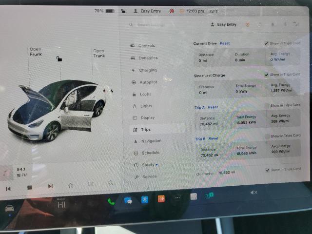 Photo 9 from auction – 2021 TESLA MODEL Y with VIN 5YJYGDEE2MF088017
