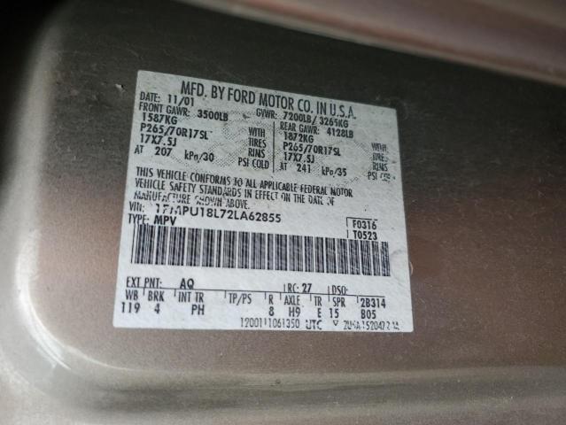 Photo 14 from auction – 2002 FORD EXPEDITION with VIN 1FMPU18L72LA62855