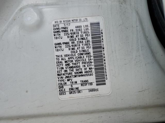 Photo 14 from auction – 2017 NISSAN ROGUE with VIN JN8AT2MT9HW405590