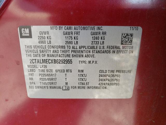 Photo 14 from auction – 2011 GMC TERRAIN SL with VIN 2CTALMECXB6292955