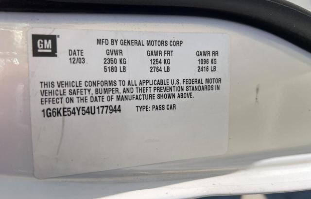 Photo 10 from auction – 2004 CADILLAC DEVILLE DH with VIN 1G6KE54Y54U177944