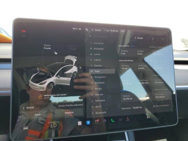 Photo 9 from auction – 2020 TESLA MODEL 3 with VIN 5YJ3E1EA2LF709184